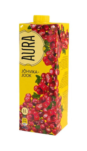 Aura mahlajook jõhvikas, 1l