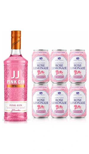 KOKTEILIKOMBO: J.J. Whitley London Pink Gin, 0,7l + roosilimonaad 0,33l ETTETELLIMISEL!